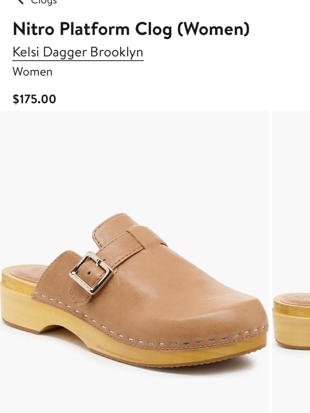 Kelsi Dagger Nitro Platform clog 6.5 new!
